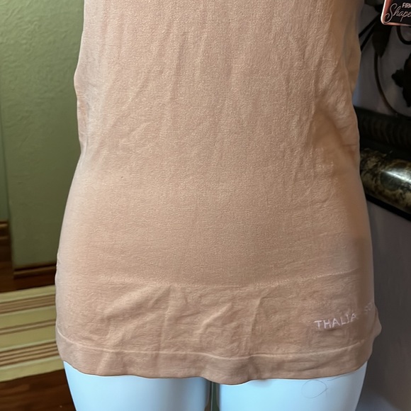 NWT *THALIA SODI* 2 Way Shaping Waist Control Tank Nude Color Tank Top Sz L - Picture 3 of 10